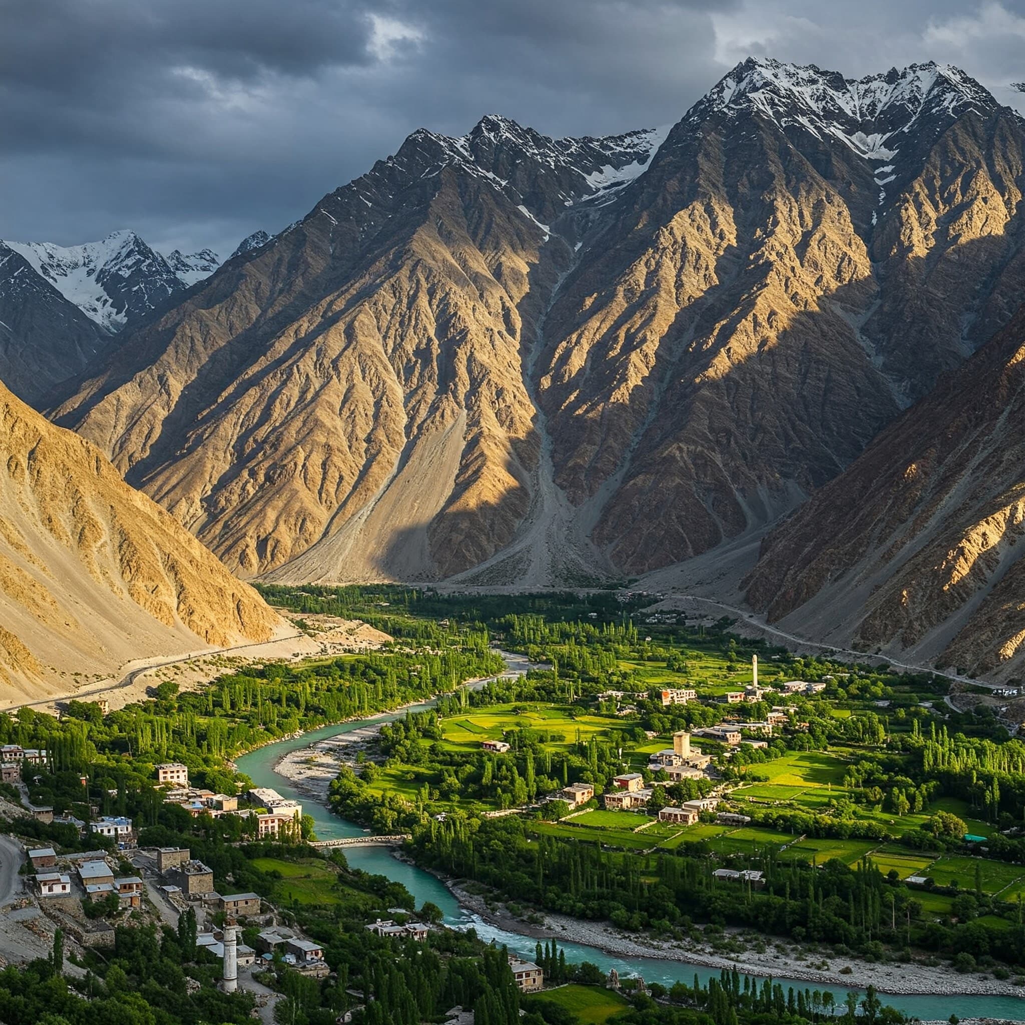 Mountain landscape of Baltistan, homeland of the Balti language